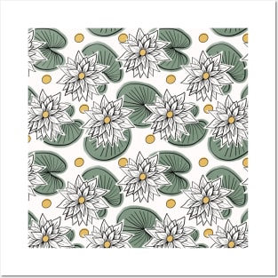 Lily Pad Pattern Posters and Art